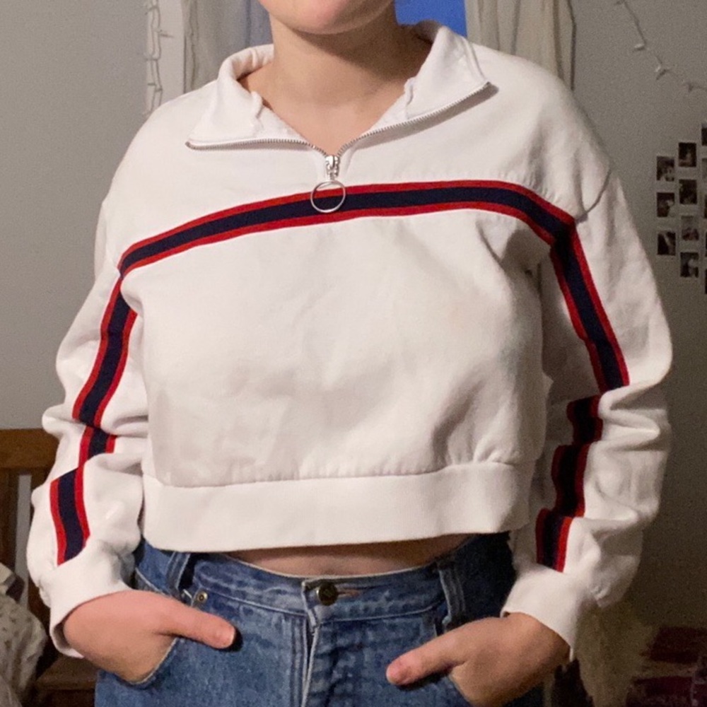 ☀️ 4 for $25 | Crop zip neck pull-over